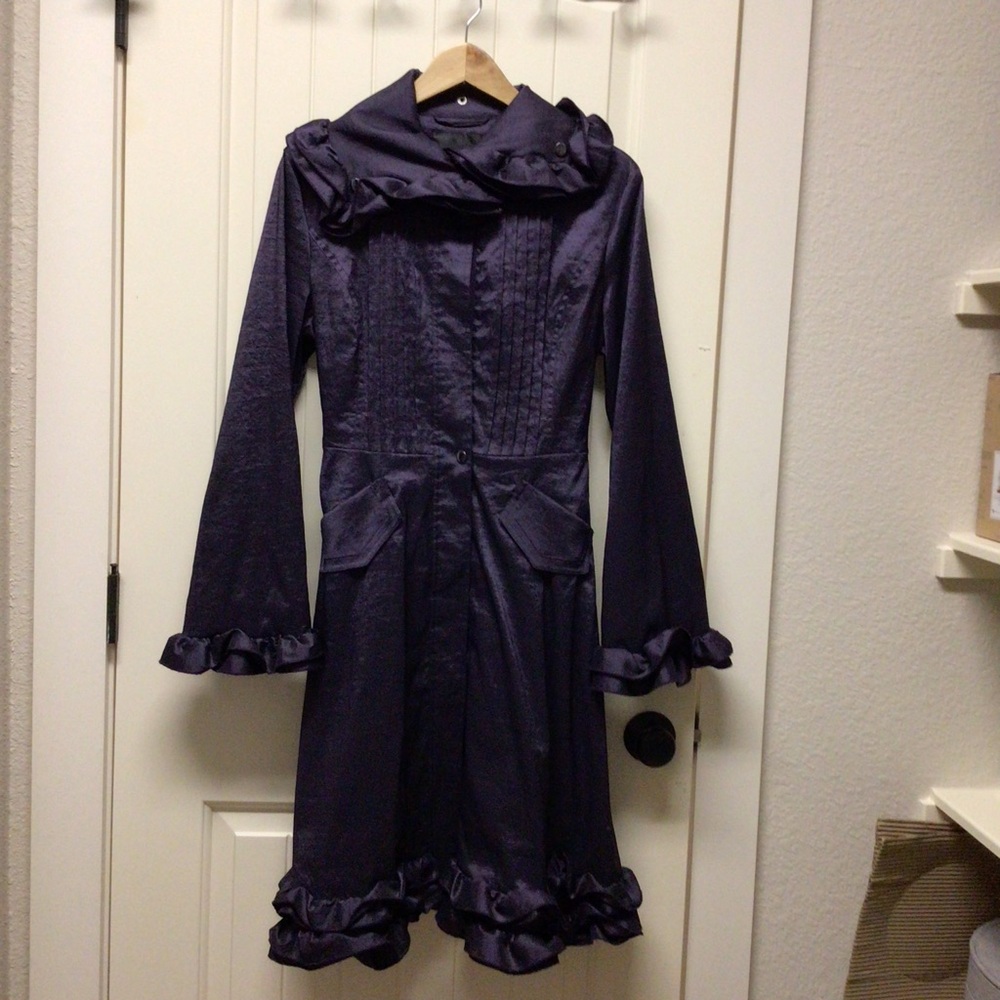 Purple Ruffled Coat - Picture 1 of 4
